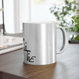 Metallic Stay Positive Mug (Silver)