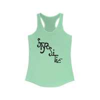 Women's Stay Positive Tank - Black Logo